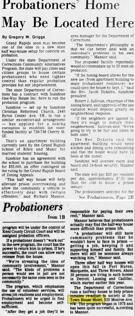 Town House Motel - Aug 2 1979 Probationer Housing (newer photo)